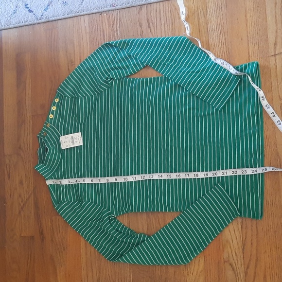 NWT J Crew striped mockneck top - Picture 5 of 5